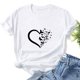 thumbnail image 4 of ICHUANYI Clearance Women Girls Plus Size Sunflower Print Tees Short Sleeve T Shirt Blouse Tops(White, XL) ICHUANYI WER2023081001259, 4 of 7