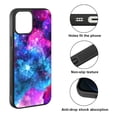 thumbnail image 2 of FINCIBO Soft Rubber Protector Cover Case for Apple iPhone 12 / 12 Pro 6.1" 2020 (NOT FIT Apple iPhone 12 Pro Max 6.7" 2020/iPhone 12 mini 5.4" 2020), Celestial Blue Purple Galaxy, 2 of 5