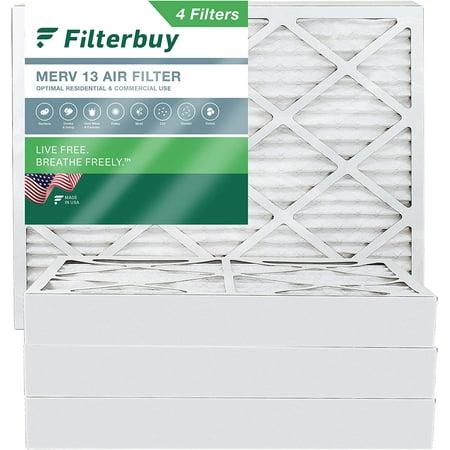 

Filterbuy 14x20x4 MERV 13 Pleated HVAC AC Furnace Air Filters (4-Pack)