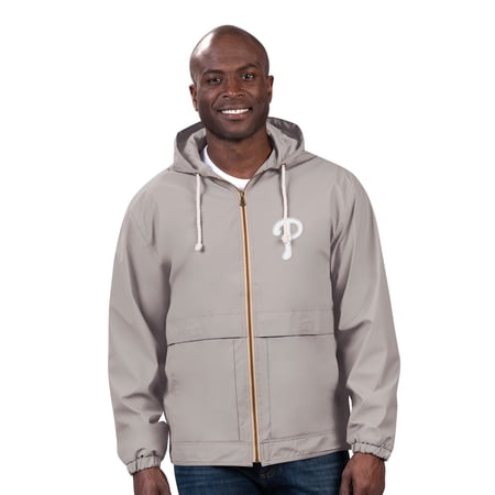 Men s G-III Sports by Carl Banks Gray Philadelphia Phillies Full-Zip Rain Jacket