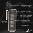 thumbnail image 7 of VINCI Cold Brew 360, 1.4 Liter Cold Brew Coffee Maker Featuring Patented Dual Filter 360 Brewing Technology, Cold Brew Plastic Pitcher for Iced Coffee, 7 of 7