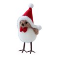 thumbnail image 2 of Dserfhy Cute Fluffy Plush Foam Bird Christmas Tree Ornament Simulated Bird Figurine with Red Hat And Scarf for Christmas Tree Mantel Desk Decoration, 2 of 8