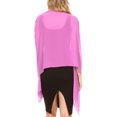 thumbnail image 2 of Sakkas Jona Women Soft Sheer Chiffon Bridal Wedding Evening Scarf Shawl Wrap Stole - Pink - 7029, 2 of 5