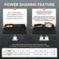 thumbnail image 4 of Aobosi 1800W Double Electric Induction Cooktop Stovetop Sensor Touch with 2 Burners, 18 Power Levels Child lock & Timer for 4-10" Pot Fast Cooking, 4 of 10