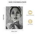 thumbnail image 2 of Nawypu Art Painting Art Print Posters Beauty Shaved Spoof Canvas Painting Home Decor Canvas Painting Posters And Prints Wall Art Pictures for Living Room Bedroom Decor Frame-style, 2 of 5