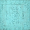 thumbnail image 1 of Ahgly Company Indoor Square Persian Light Blue Traditional Area Rugs, 5' Square, 1 of 4