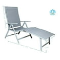 thumbnail image 6 of Kozyard Cozy Aluminum Reclining Lounge Chair - Foldable Outdoor Chaise Lounge with Drink Holder, Weather Free, Adjustable - Assemble-Free (1 Pack, Gray), 6 of 6