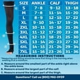 thumbnail image 6 of Extra Wide Compression Stockings for Women and Men 20-30mmHg - Black, 3XL, 6 of 10
