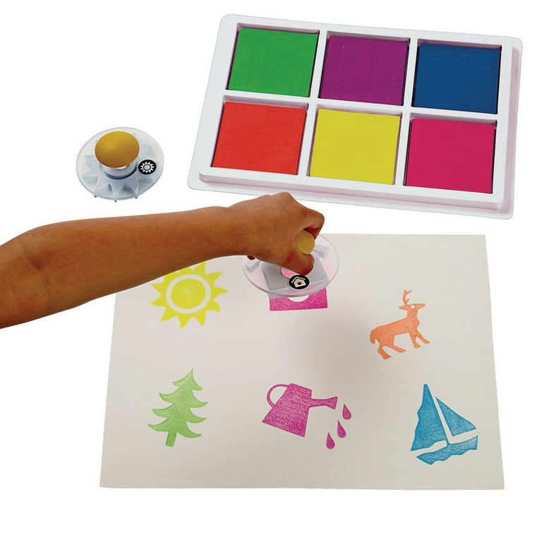 Ink Pads with Craft Stamp Pad Washable Non Toxic Finger Paint for