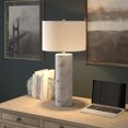 thumbnail image 5 of Evelyn&Zoe Elise 30" Tall Table Lamp with Fabric Shade, Marble/Brass/White, 5 of 6