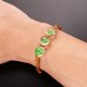 thumbnail image 5 of Pulsera tejida de trébol seco (2 unidades), muestra de cristal, bola tejida, joyería, decoración, cadena de cuerda tejida a mano para mujer, accesorio de disfraz., 5 of 5