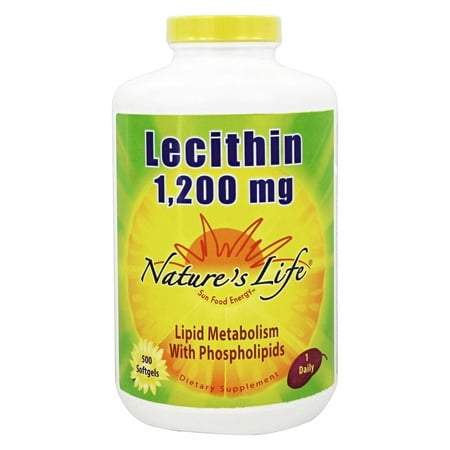 Nature's Life - Lecithin 1200 mg. - 500 Softgels