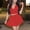 Red, variant on Idoravan Women's Basic Versatile Skirt Womens Casual Sexy Fashion Summer V-Neck Pleated Loose Tank short Two Piece Pants Set
