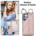 thumbnail image 6 of Allytechgroup Galaxy S22 Ultra Case with Keychain, Luxury Girly PU Leather Back Cover Bracket Stand Shockproof Bumper Drop Proof Phone Case Cover for Samsung Galaxy S22 Ultra, Rosegold, 6 of 8