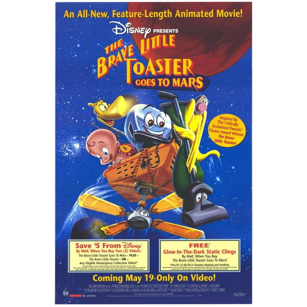 The Brave Little Toaster Goes to Mars movie POSTER (Style A) (27" x