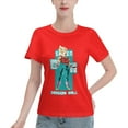 thumbnail image 1 of T-Shirt Basique à Manches Courtes pour Femmes Super Saiyan, 1 of 6