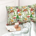 thumbnail image 4 of Yiaed Mushrooms Gnomes Print Brushed Microfiber Envelope Pillowcases, Standard,Envelope Closure Pillow Cases(No pillow core)-16"x24", 4 of 6
