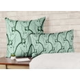 thumbnail image 2 of Vargottam Luxe, Imprimé Vert Menthe 2 Housses de Coussin Décoratives - 24x12 Pouces, 2 of 5