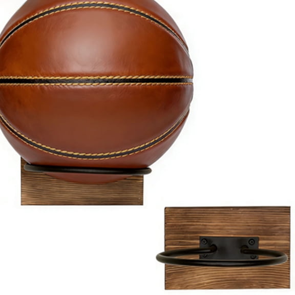 Sport Ball Wall Mount Display, Storage Solution for Basketball, Football, Volleyball, and More