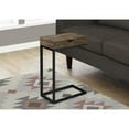 thumbnail image 5 of Accent Table C-shaped End Side Snack Living Room Bedroom Metal Brown, 5 of 5