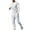 A01-White, variant on Men's Casual Workout Henley-Shirt & Joggers 2 PC Sets Crew Neck 3 Buttons Long Sleeve Pullover Shirt & Drawstring Elastic Waist Long Pants Tracksuit Athletic Suit Gray 3XL