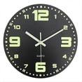 thumbnail image 1 of 12inch Wall Clocks Glow In the Dark Clock Silent Wall Clock, 1 of 5
