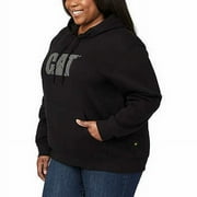Caterpillar Ladies Hoodie, (Black, XXL)