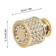 thumbnail image 5 of 4 Packs Gold Crystal Dresser Knobs Drawer Handle Pulls Cupboard Cabinet Handle Round, 5 of 5