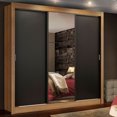 thumbnail image 1 of Ropero Closet Madesa Lyon Plus 3 Puertas con Espejos M/N, 1 of 5