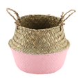 thumbnail image 1 of Organizador de armario plegable y cesto para macetas con diseño de flores de algas marinas, color rosa, 1 of 8