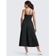 thumbnail image 3 of Vestido CRZ YOGA sin mangas con escote cuadrado y copas, negro, talla S, 3 of 7