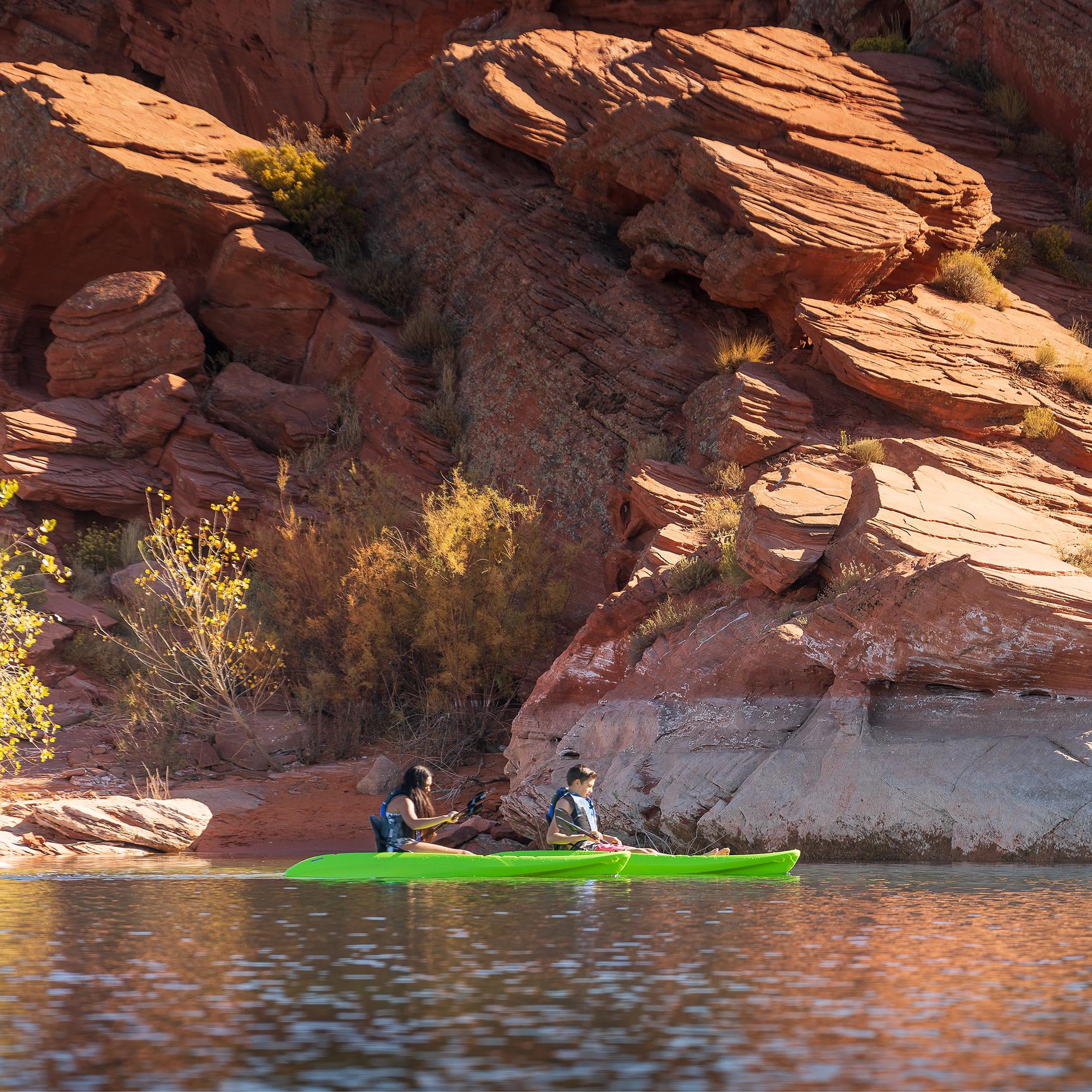 Lifetime Hydros Angler 8 ft 5 in Sit-On-Top Fishing Kayak with Paddle, Lime Green (90785)