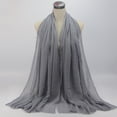 thumbnail image 4 of Eoperou Women Scarf Fringes Pleats Solid Color Good Touch Shawl Elegant Fine Texture Wrap Scarf for Four Seasons, 4 of 7