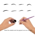 thumbnail image 4 of Guardurnaity Pluma de maquillaje permanente Manual de un solo extremo 3D Aleación de aluminio Ceja Agujas redondas Bolígrafos Dispositivo de pin Mejoradores de cejas y pestañas, 4 of 6