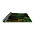 thumbnail image 2 of Ahgly Company Indoor Square Patchwork Green Transitional Area Rugs, 7' Square, 2 of 4