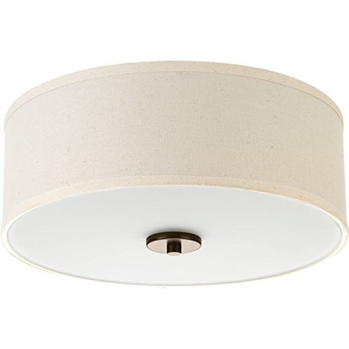 Progress Lighting P3713-20 Inspire Collection Two-Light Flush Mount, Antique Bronze
