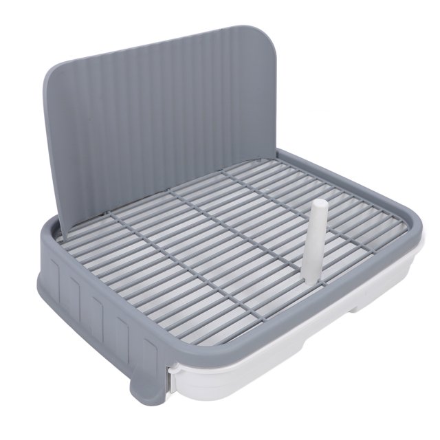 Dog Potty Tray, Pee Pad Holder Dog Toilet Stable Structure PP for Medium Large Dogs