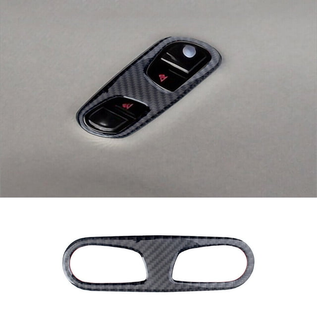 Real Bright Soft Car Interior Carbon Fiber Sticker DecorationCarbon Fiber Interior Rear Overhead Console Cover For Audi A6 A7 2012-2018Auto Car Protection Interior Accessories