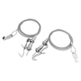 thumbnail image 1 of Picture Hanging Wire with Hook, 2M Long Réglable Picture Hanging Wire 2pcs Robuste Haute Résistance pour Exposition pour Galerie d'Art, 1 of 8