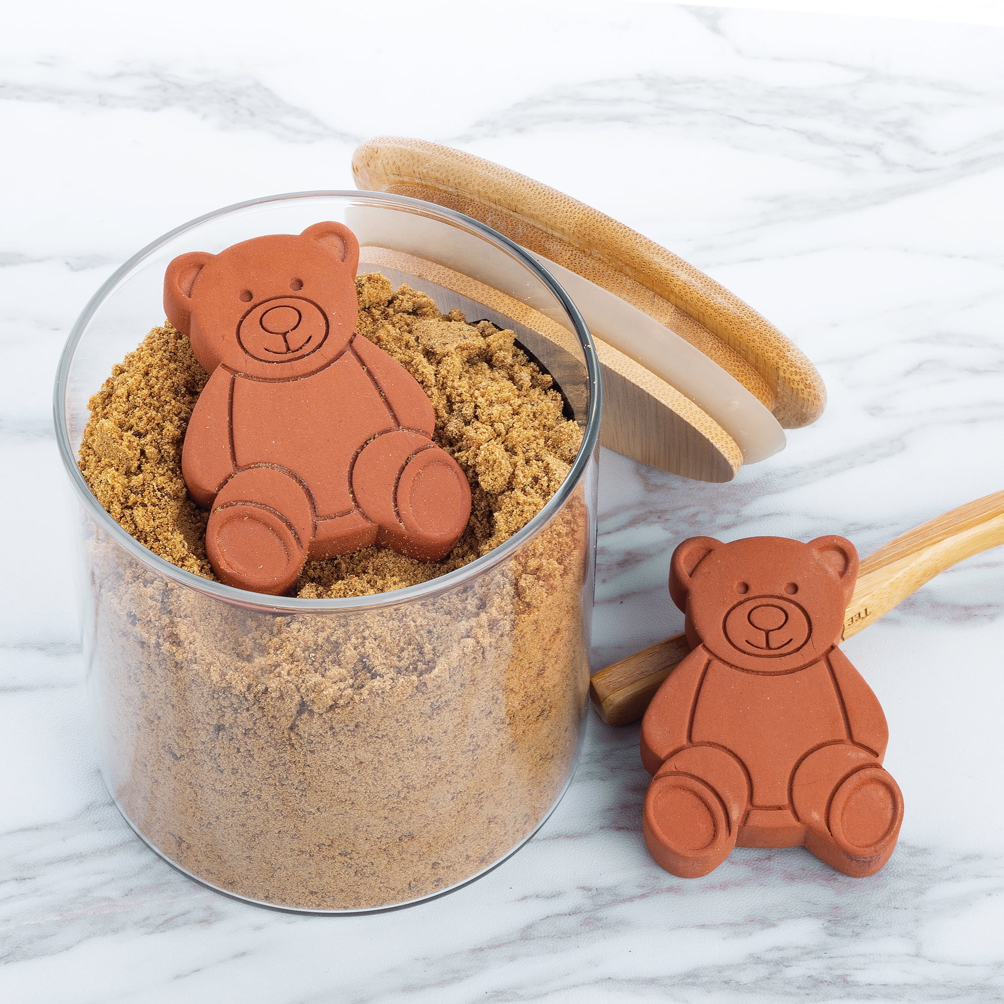 Fox Run Terracotta Brown Sugar Bear Keeper & Saver, Set of 2
