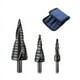 thumbnail image 1 of Juego de 3 brocas escalonadas de cobalto para acero inoxidable y metal (4-32 mm/4*20 mm/4-12 mm), 1 of 5