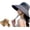 Black, variant on Spring/Summer Wide-Brimmed Sun Hat, Korean Style Fashion Shawl Hat, Outdoor Double-Layer Quick-Drying Waterproof Bucket Hat