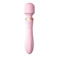 thumbnail image 1 of Máquina de masaje para mujer, masajeador femenino recargable por USB con 10 frecuencias de vibración de doble cabeza, color rosa, 1 of 8