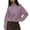 Purple, variant on Gnshining Half Zip Fleece Sweatshirt for Women Long Sleeve Collared Tops Fall Fashion Loose Warm Solid Color Pullovers with Pocket