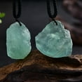 thumbnail image 4 of EOEMY 10Pcs Natural Green Fluorite Quartz Crystal Pendant Rough Gemstone Reiki Amulet, 4 of 8