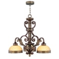 thumbnail image 2 of 8523-64 Livex Lighting Seville - 3 Light Chandelier in French Country Style - 24 Inches wide by 22.25 Inches high     -Traditional Installation, 2 of 2