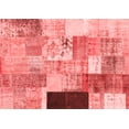 thumbnail image 1 of Ahgly Company Indoor Rectangle Patchwork Red Transitional Area Rugs, 7' x 9', 1 of 4