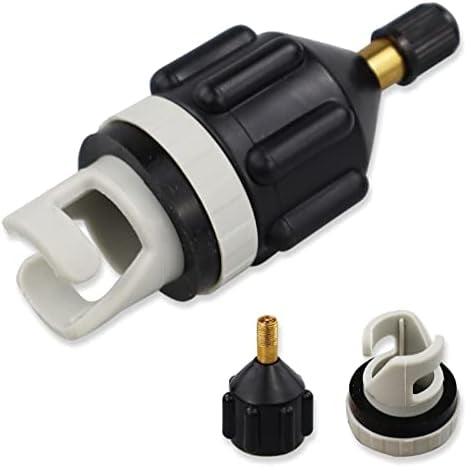 Inflatable Boat SUP Pump Adaptor Air Pump Converter, Multifunction Valve Adaptor, Air Valve Adapter Pumping Connector for Inflatable Rowing Boat, Stand Up Paddle Board, Inflatable Bed, Etc