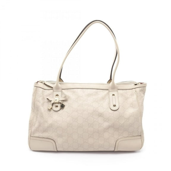 Pre-Owned Gucci Princess Guccissima Tote Bag, Leather, Women's, Beige, 177052 (Fair)