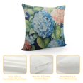thumbnail image 4 of Nawypu  Throw Pillow Covers, Watercolor Hydrangea Blue Flower Home Decorative Pillowcases Cushion Case Covers for Couch Bed Sofa, 4 of 5